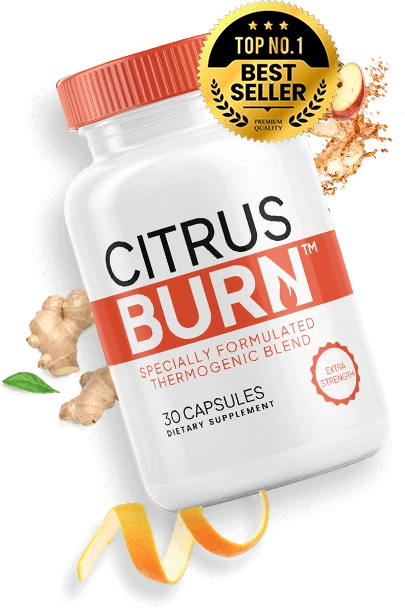 CitrusBurn plant-based metabolism support supplement bottle